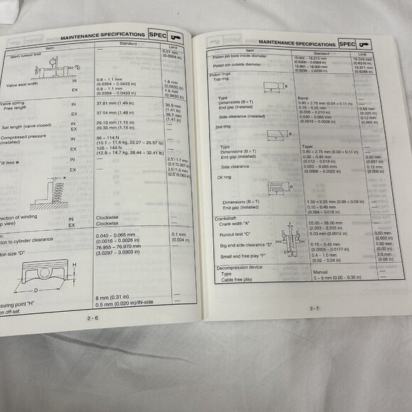 OEM 2001 Yamaha YZ250FN Genuine Owner's Service Manual LIT-11626-14-46 - Picture 6 of 11
